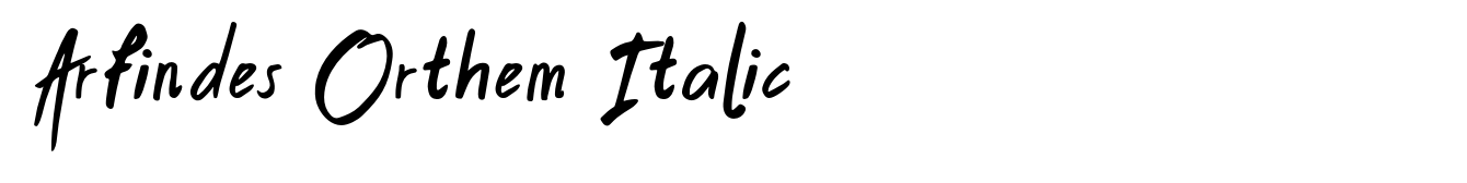Arfindes Orthem Italic